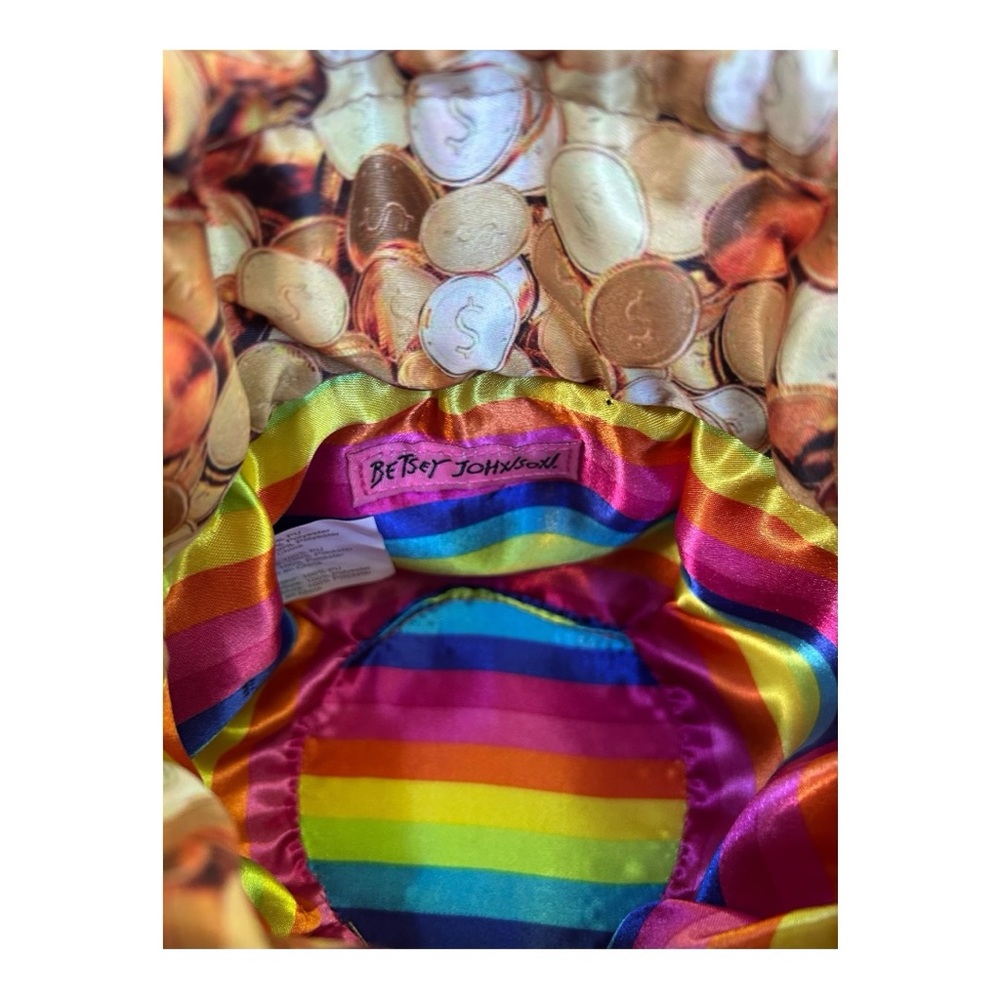 Betsey johnson RARE collectors Black Pot O' Gold Bag Get Lucky - Picture 7 of 12
